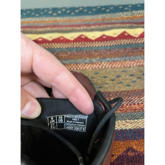 Dr Martens Delaney Ankle Zip cherry red combat Toddler boots size 10T - Picture 7 of 7